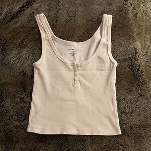 Brandy Melville pink Ribbed Tank Top